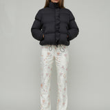 AMBRA SHORT PUFFER JACKET - BLACK
