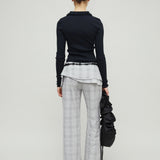 ARIANNA SEAMLESS POLO - BLACK