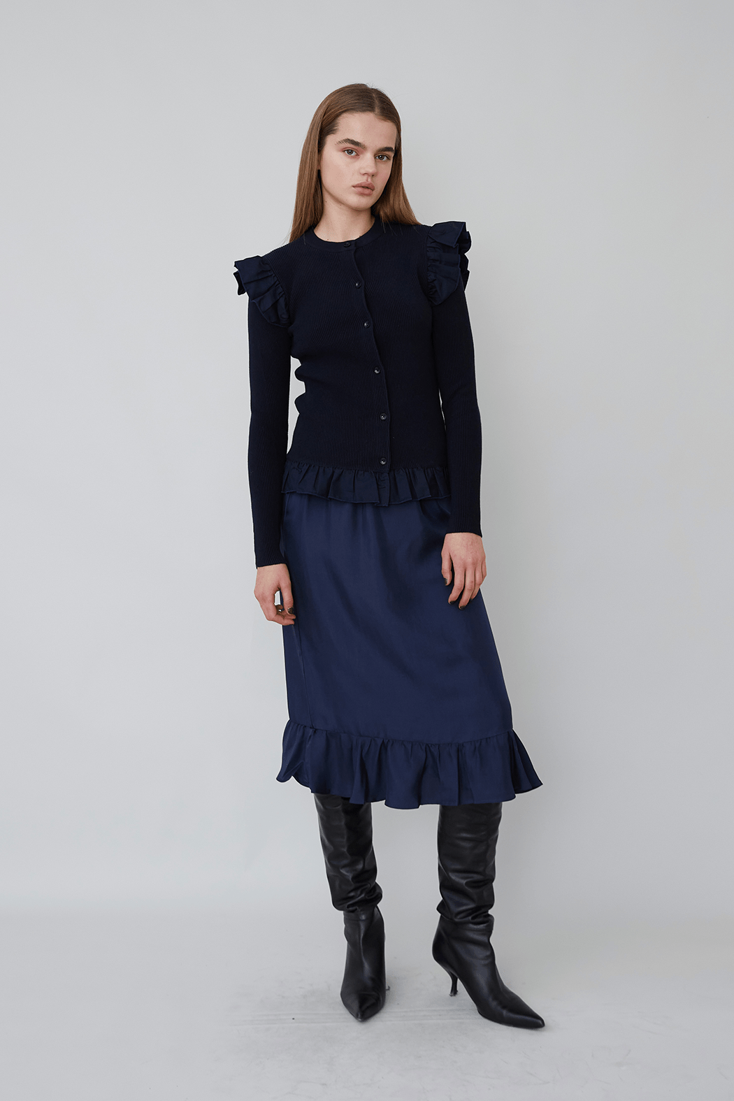 CHARLÈNE SKIRT - NAVY