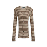 CLAIRE SEAMLESS CARDIGAN - STRIPES