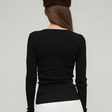 CLAIRE SEAMLESS CARDIGAN - BLACK