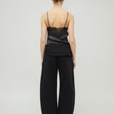 DANIELLA BARREL PANTS - BLACK