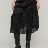 DONATELLA LONG SKIRT - BLACK