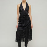 DONATELLA LONG SKIRT - BLACK