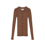 LAURA SEAMLESS SHIRT - BROWN