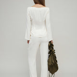 LIVINIA TROUSERS -  PRISTINE
