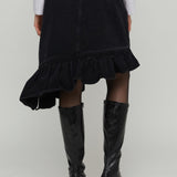 MARLA DENIM SKIRT - BLACK