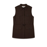 MAUD VEST - BROWN