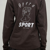 NICO UNISEX LS TEE - BROWN