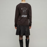 NICO UNISEX LS TEE - BROWN