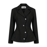 ORNELLA WOOL JACKET - BLACK