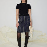 CORA SKIRT - DARK BLUE