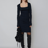 ROSE SEAMLESS DRESS - BLACK