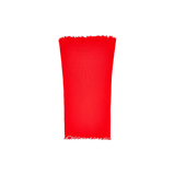 ROSETTE SEAMLESS TUBE TOP - RED
