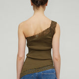 VIOLETTA SEAMLESS TOP - OLIVE