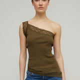 VIOLETTA SEAMLESS TOP - OLIVE