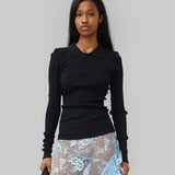 ARIA SEAMLESS TOP - BLACK