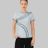 KAIA SEAMLESS TOP - BABY BLUE