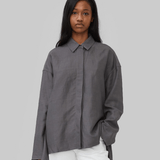 YLANDA WRAP SHIRT - CORAL SMOKE