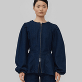 VERA DENIM TOP - BLUE