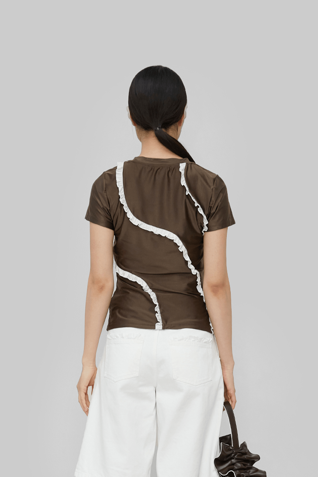 COLEEN TOP - BROWN