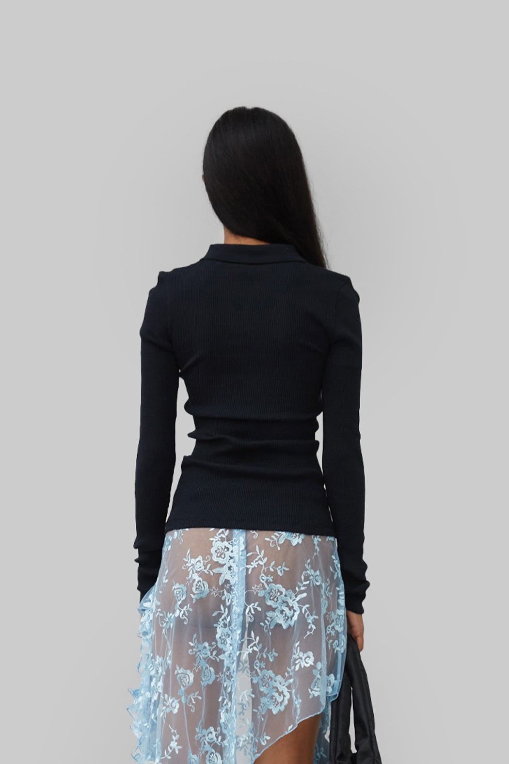 ARIA SEAMLESS TOP - BLACK
