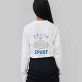 MIO UNISEX LS TEE - WHITE
