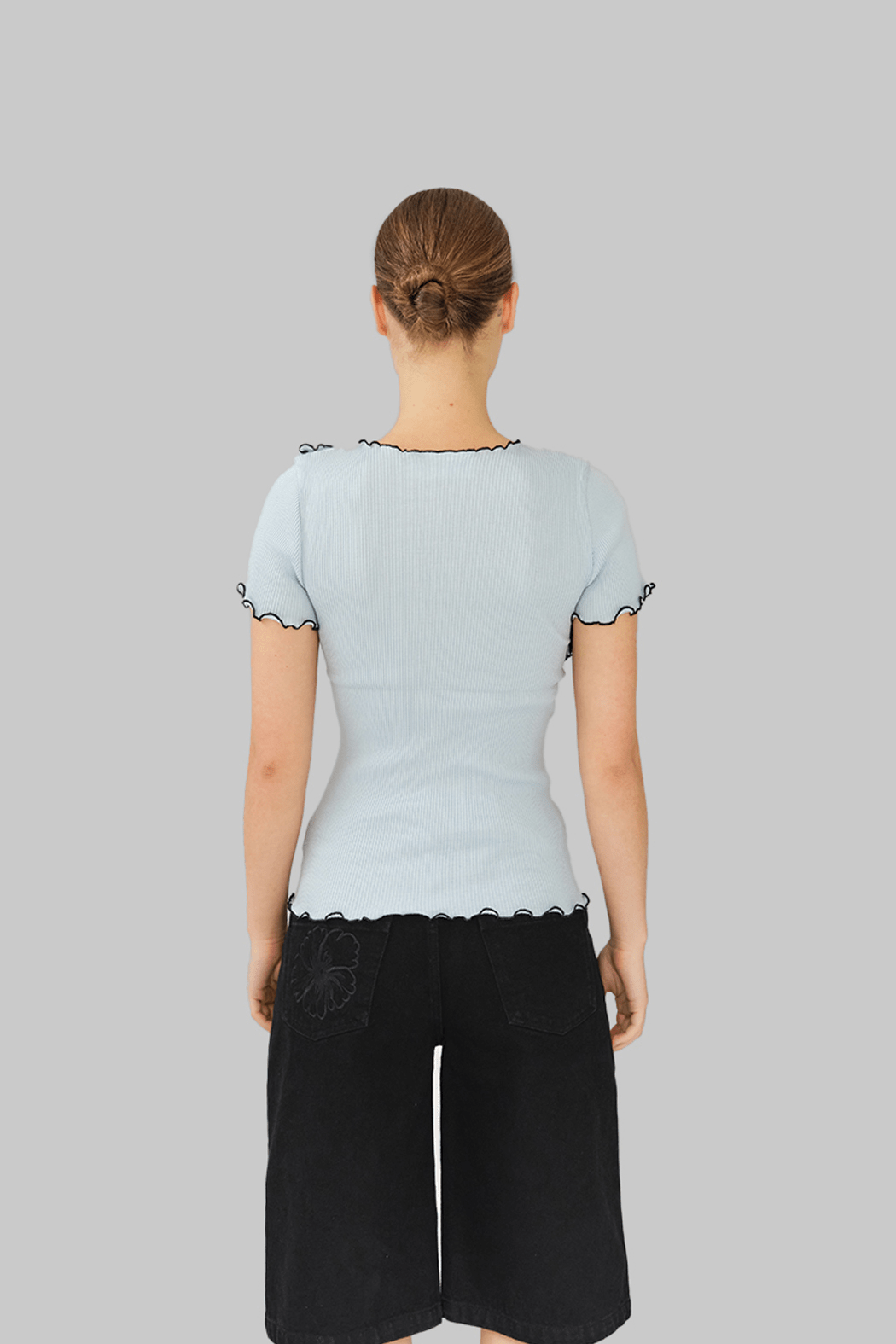 KAIA SEAMLESS TOP - BABY BLUE