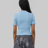 ELIA SEAMLESS POLO - BLUE