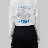MIO UNISEX LS TEE - WHITE