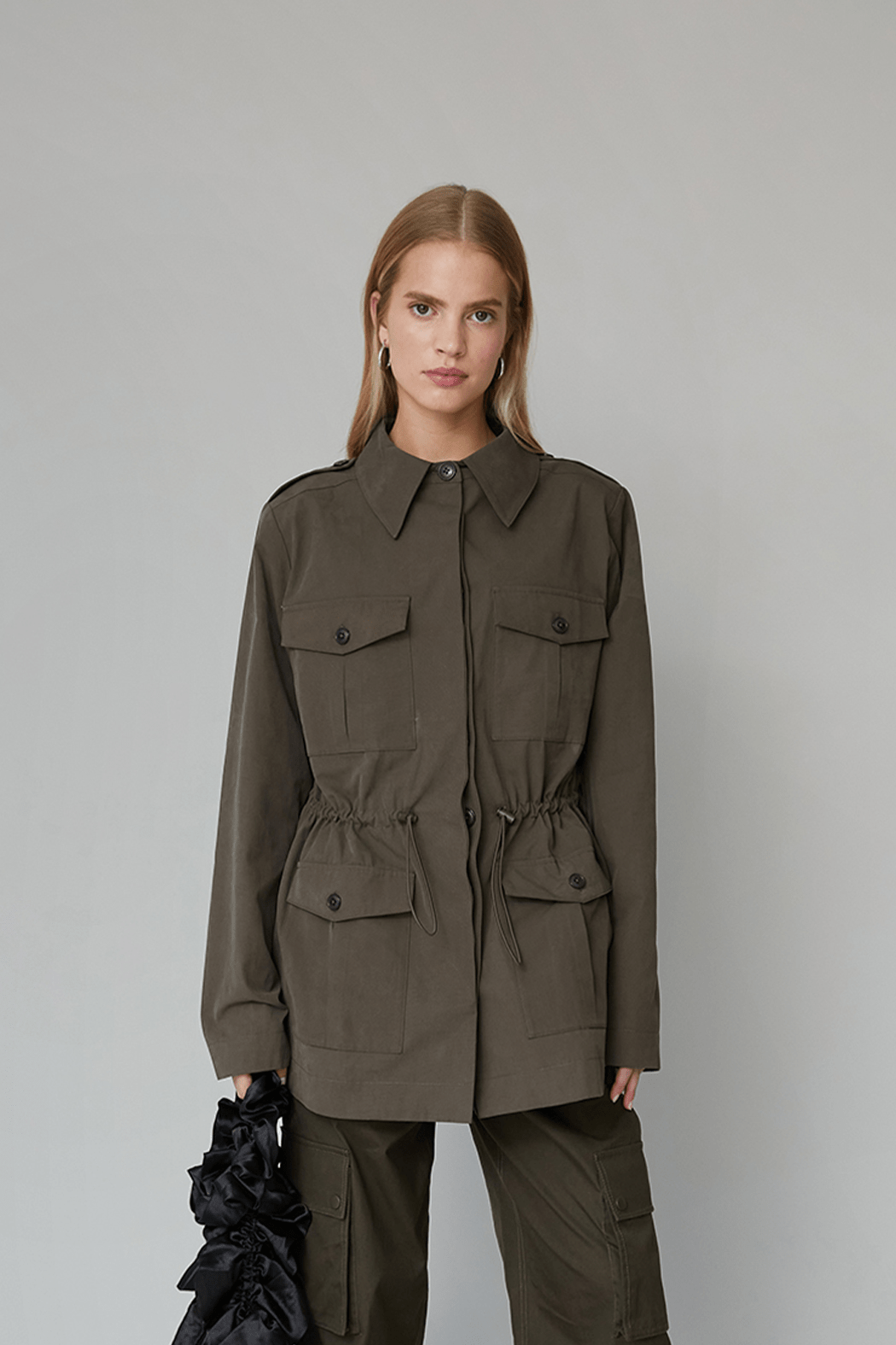 OpéraSPORT -  Maud Cargo Jacket, Dark Olive