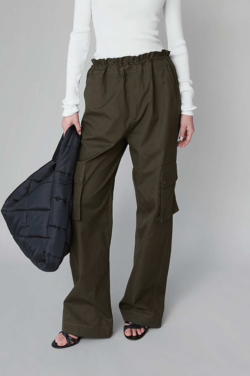 OpéraSPORT - Maud Cargo Pants, Dark Olive
