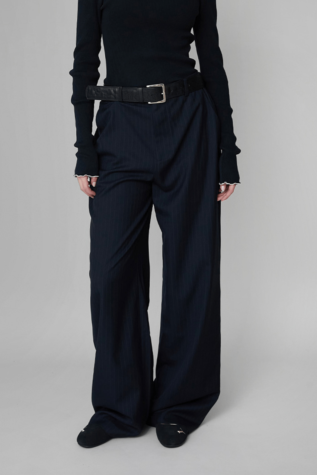 OpéraSPORT - Helena Trouser, navy striped