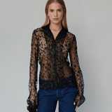 OpéraSPORT - Flora shirt, black lace
