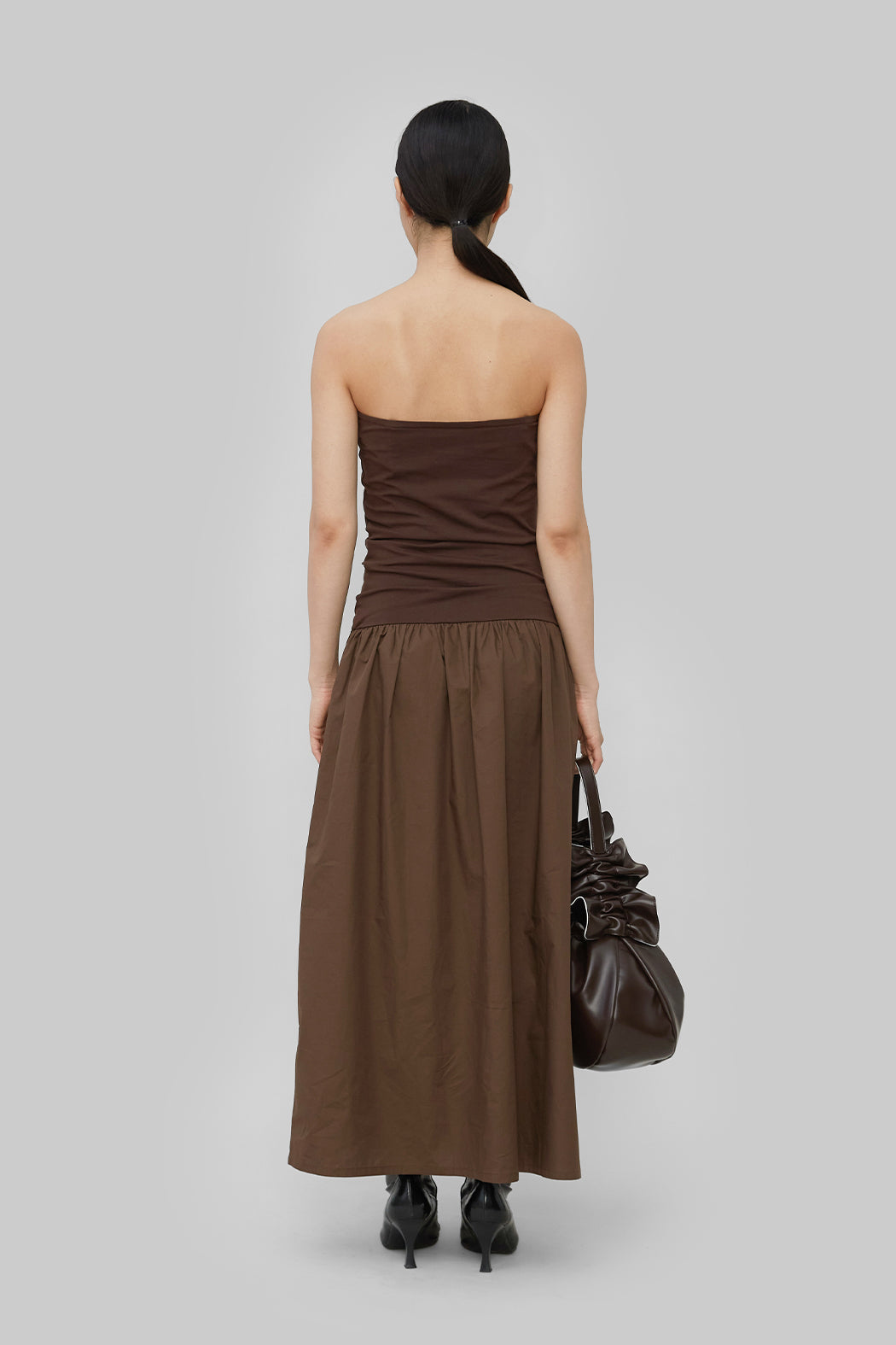 SECILIA DRESS - BROWN