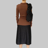LAURA SEAMLESS SHIRT - BROWN
