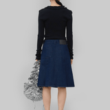 VERA DENIM SKIRT - BLUE