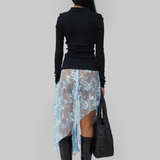NONA LONG SKIRT - BLUE