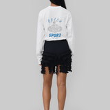 MIO UNISEX LS TEE - WHITE
