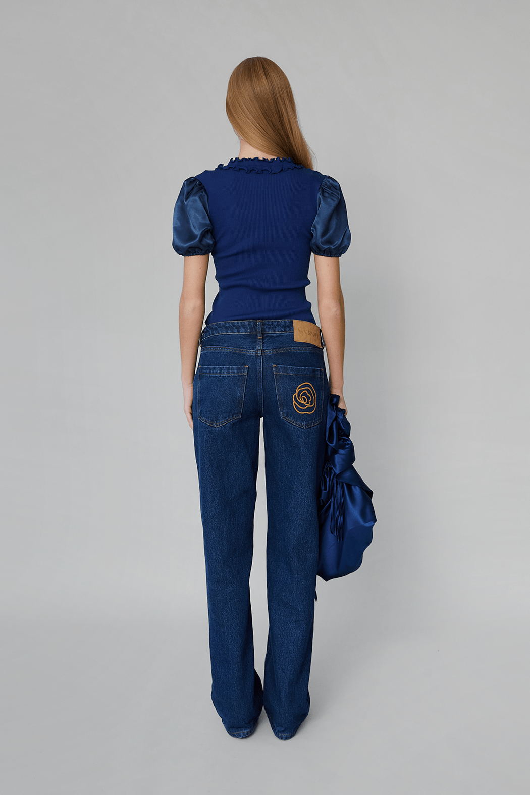 OpéraSPORT -  Rose Straight Denim pants, Medium Blue