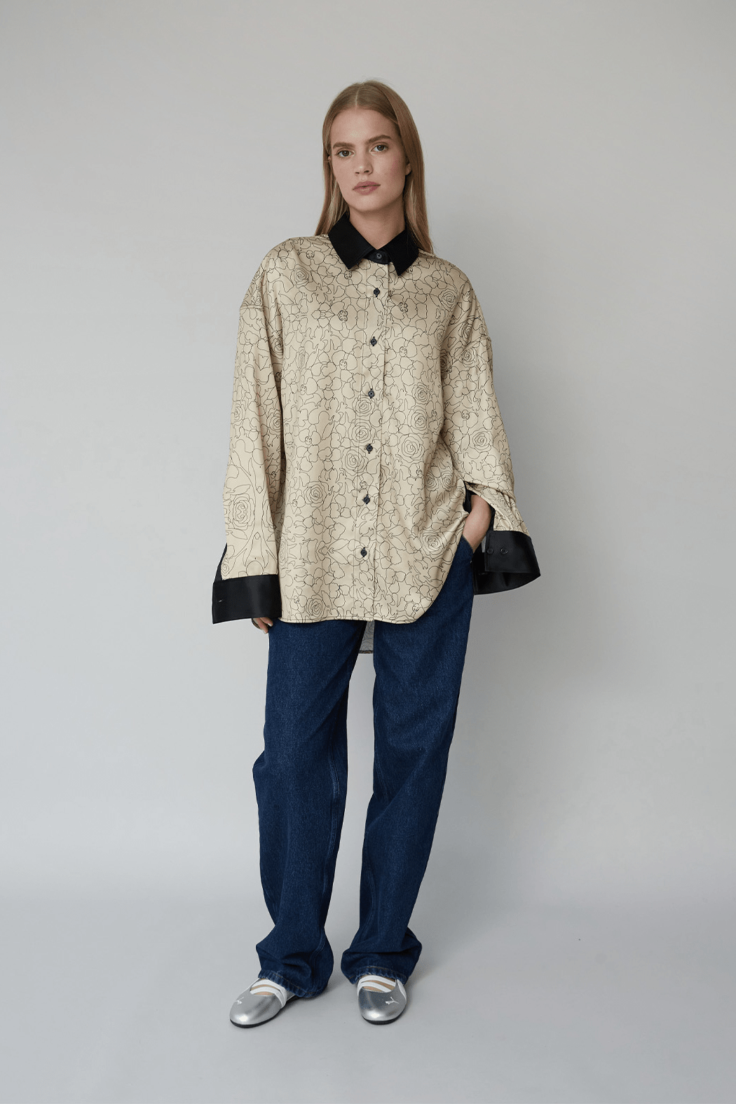 OpéraSPORT - Emma Shirt, Beige Print