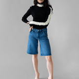 DANIELLE DENIM SHORTS - BLUE