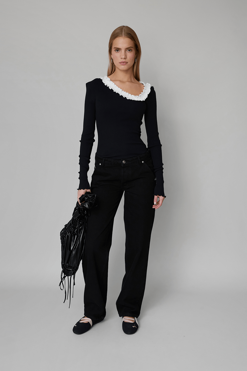 OpéraSPORT - Rose Straight Denim - Black