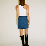 ALBA SKIRT -  INDIGO BLUE